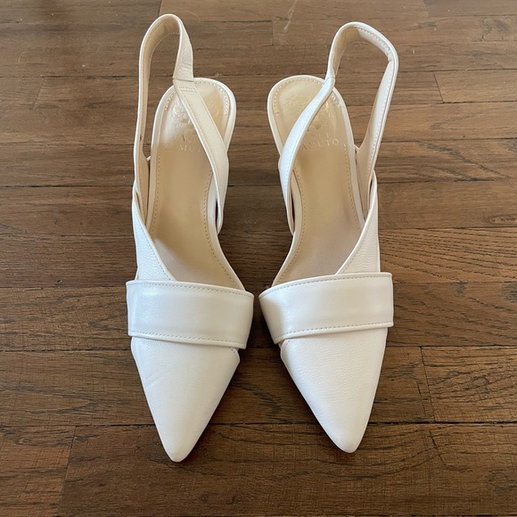 Vince Camuto Cream Slingback Heels - Picture 2 of 2